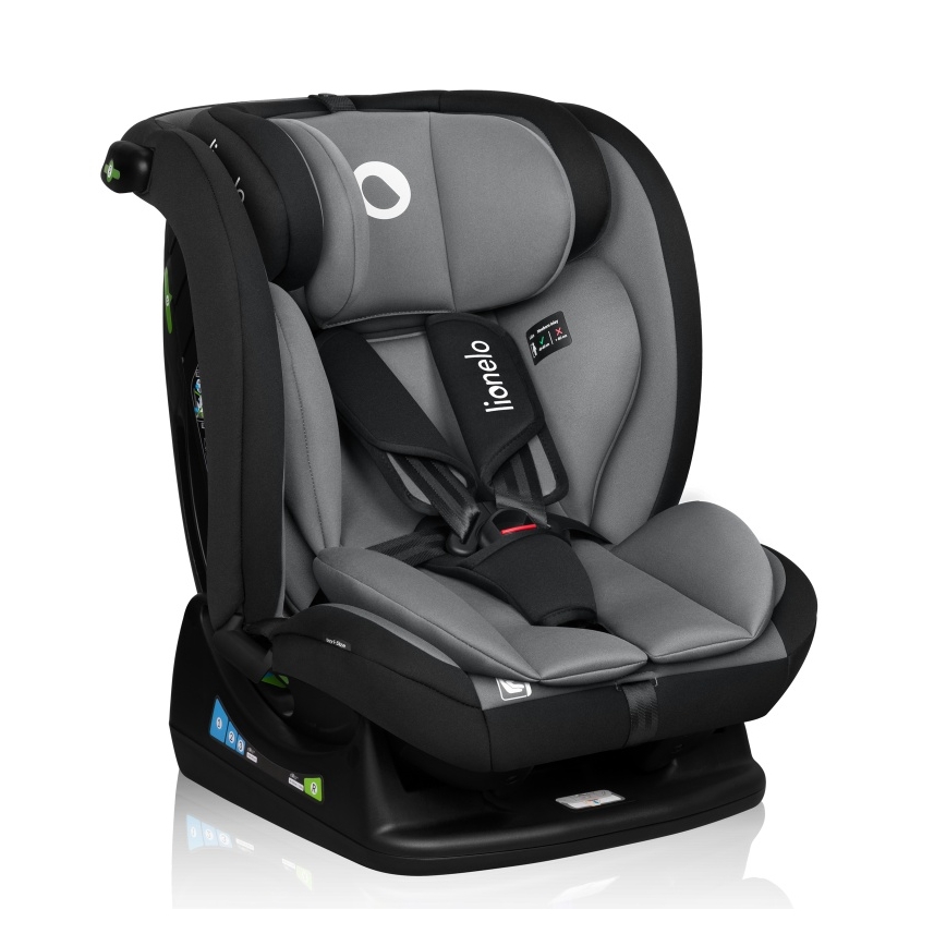 Lionelo - Autostol IZZY i-Size 40-150 cm Sort/Grå