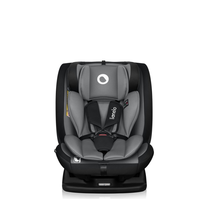 Lionelo - Autostol IZZY i-Size 40-150 cm Sort/Grå
