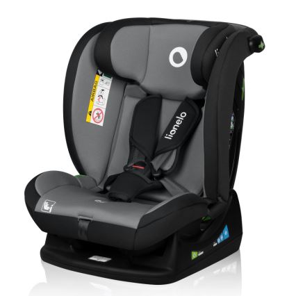 Lionelo - Autostol IZZY i-Size 40-150 cm Sort/Grå