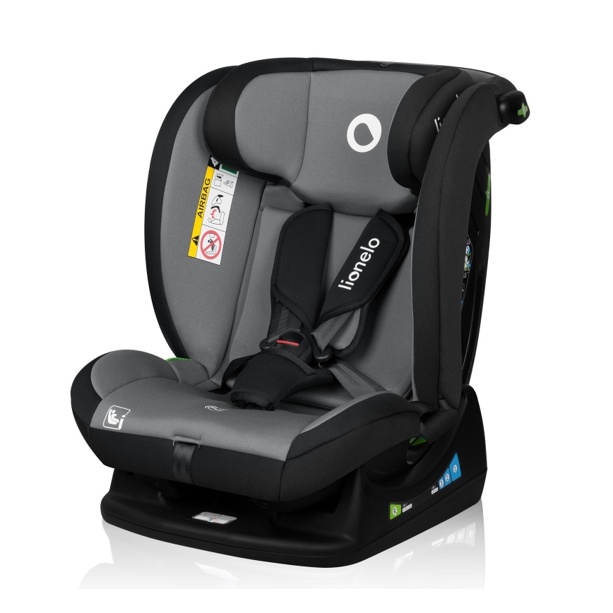 Lionelo - Autostol IZZY i-Size 40-150 cm Sort/Grå