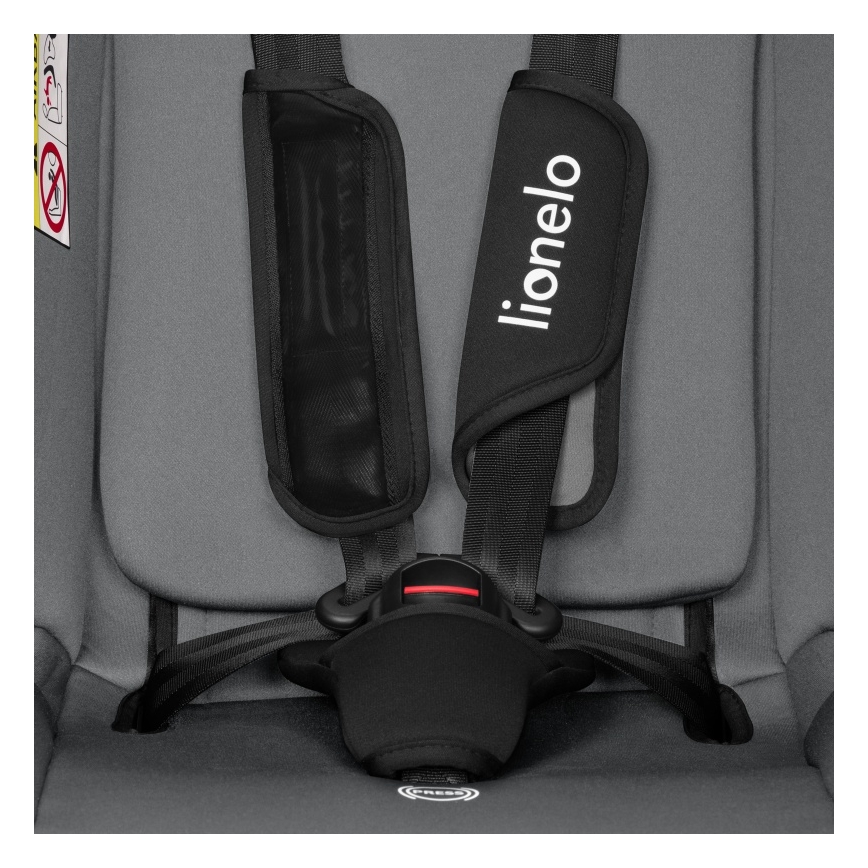 Lionelo - Autostol IZZY i-Size 40-150 cm Sort/Grå