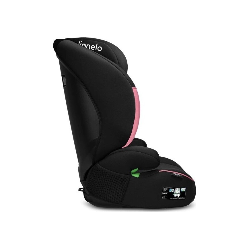 Lionelo - Autostol LARS i-Str. 100-150 cm sort/lyserød