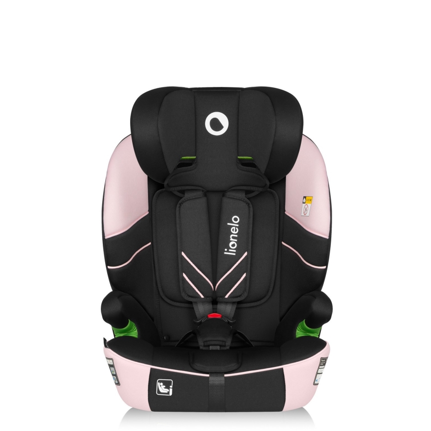 Lionelo - Autostol LEVI FIX i-Size 76-150 cm Baby Pink