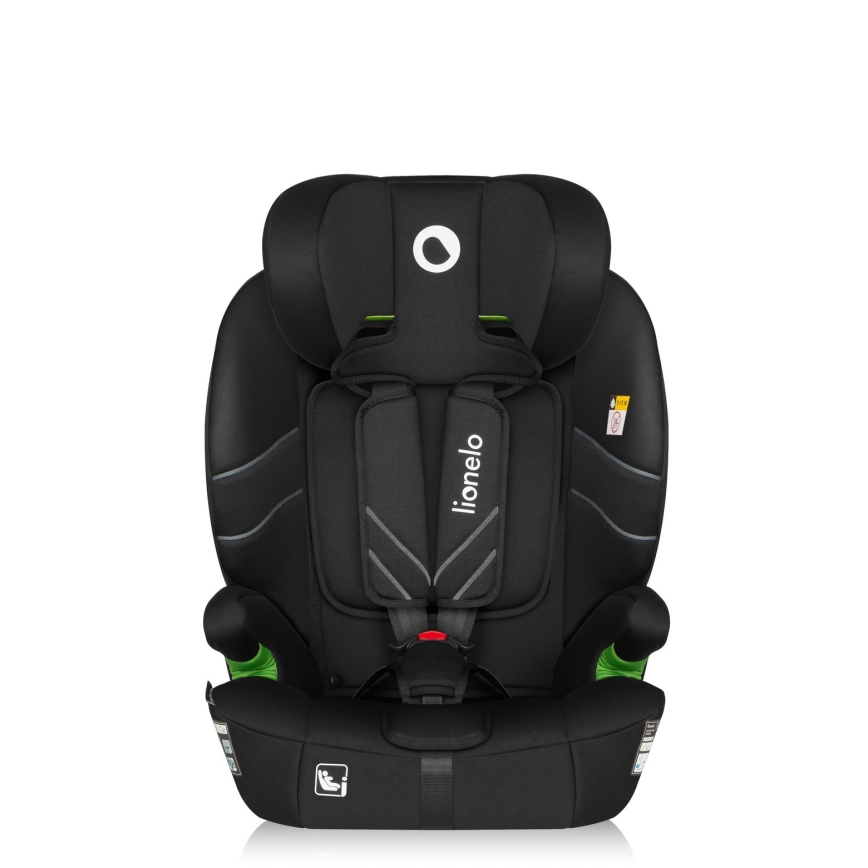 Lionelo - Autostol LEVI FIX i-Size 76-150 cm Black Carbon