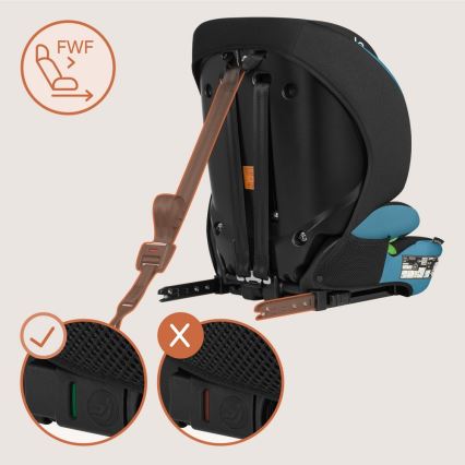 Lionelo - Autostol LEVI FIX i-Size 76-150 cm Cobaltblå