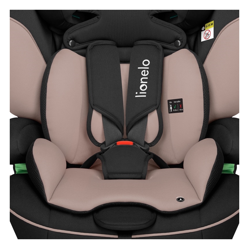 Lionelo - Autostol LEVI i-Size 76-150 cm Beige Latte
