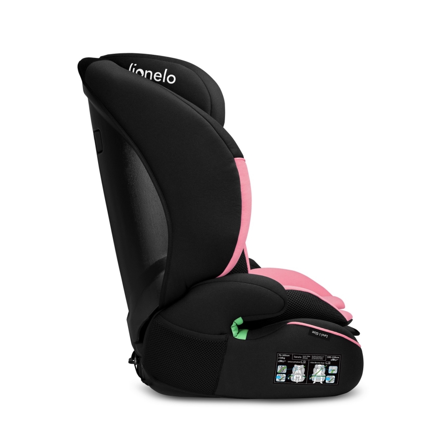 Lionelo - Autostol LEVI i-Size 76-150 cm Pink Baby