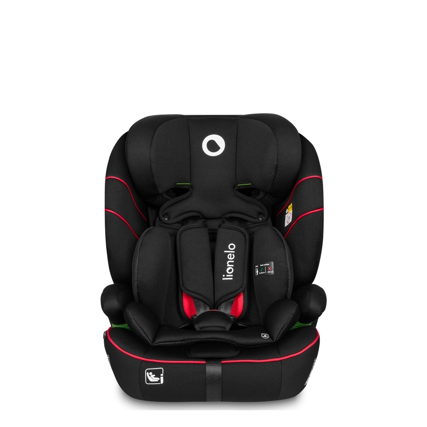 Lionelo - Autostol LEVI i-Size 76-150 cm Sportslig sort