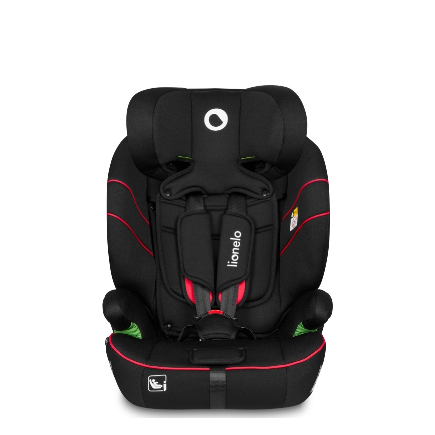 Lionelo - Autostol LEVI i-Size 76-150 cm Sportslig sort