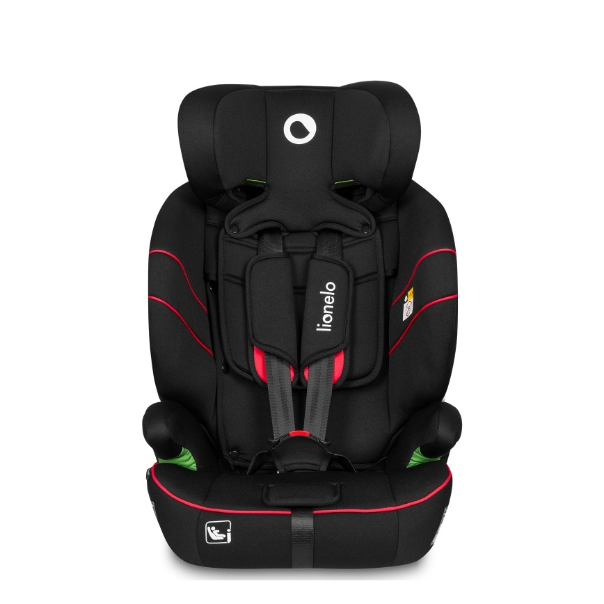 Lionelo - Autostol LEVI i-Size 76-150 cm Sportslig sort