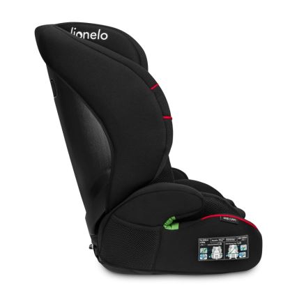 Lionelo - Autostol LEVI i-Size 76-150 cm Sportslig sort