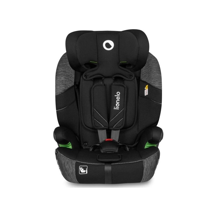 Lionelo - Autostol LEVI ONE i-Size 76-150 cm sort/grå