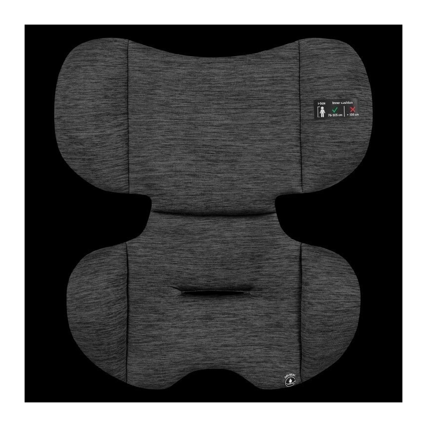 Lionelo - Autostol LEVI ONE i-Size 76-150 cm sort/grå