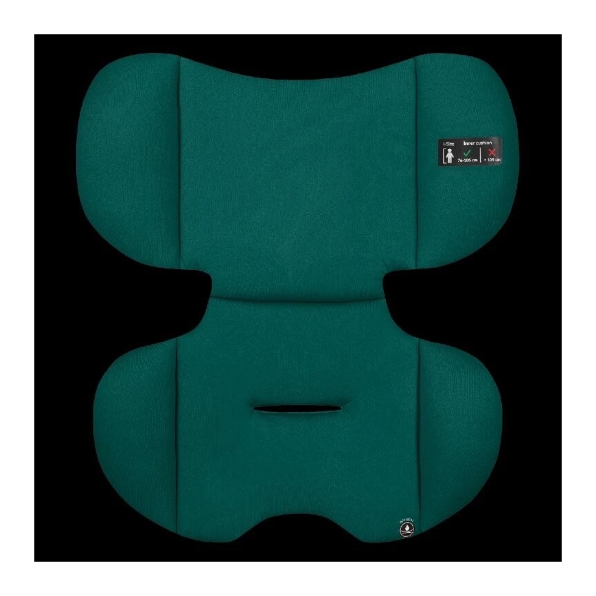 Lionelo - Autostol LEVI ONE i-Size 76-150 cm sort/grøn