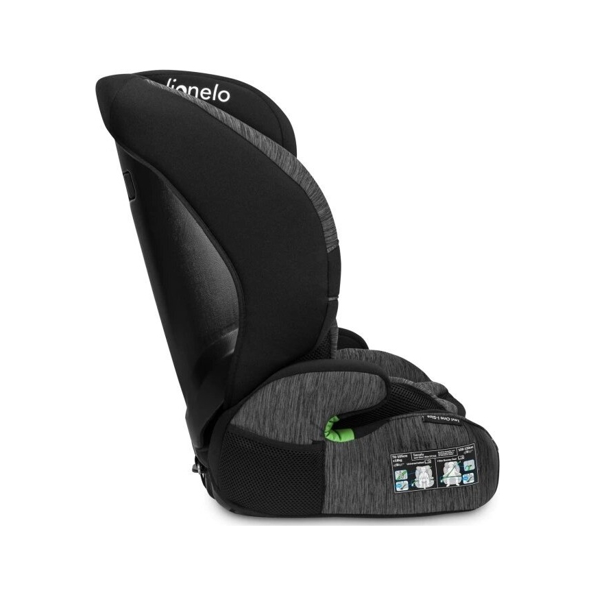 Lionelo - Autostol LEVI ONE i-Str. 76-150 cm sort/grå