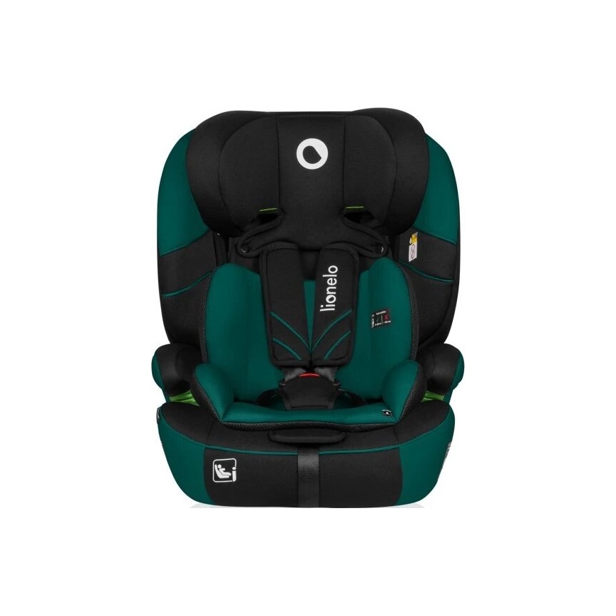 Lionelo - Autostol LEVI ONE i-Str. 76-150 cm sort/grøn