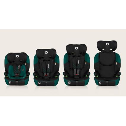 Lionelo - Autostol LEVI ONE i-Str. 76-150 cm sort/grøn