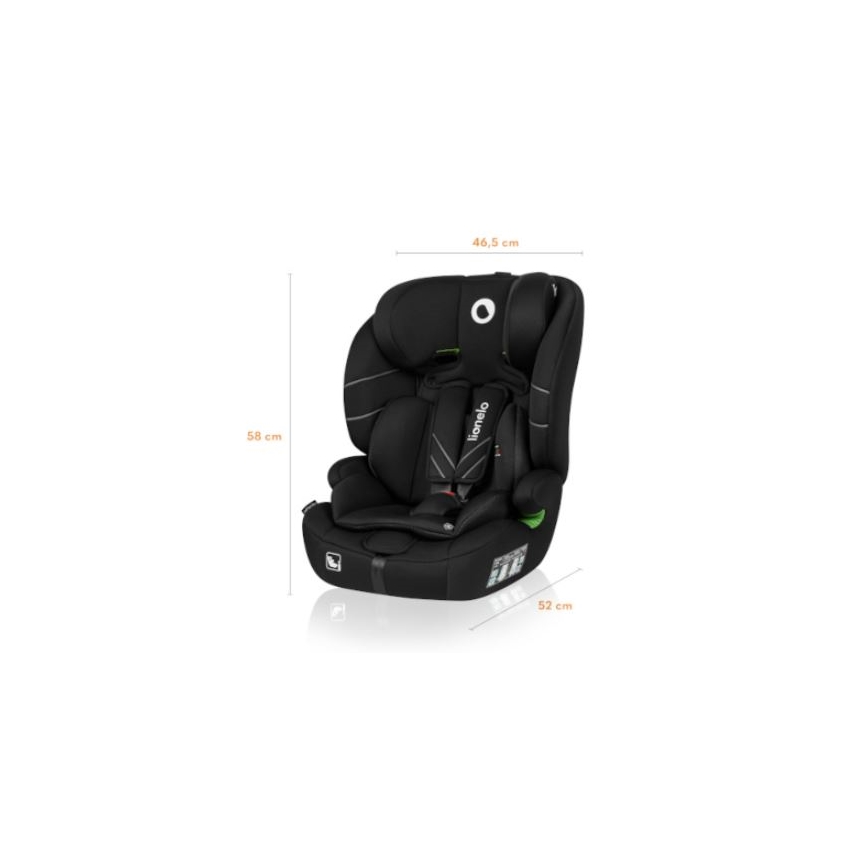 Lionelo - Autostol LEVI ONE i-Str. 76-150 cm sort