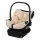 Lionelo - Autostol med base ASTRID SET i-Size 40-87 cm Beige Sand