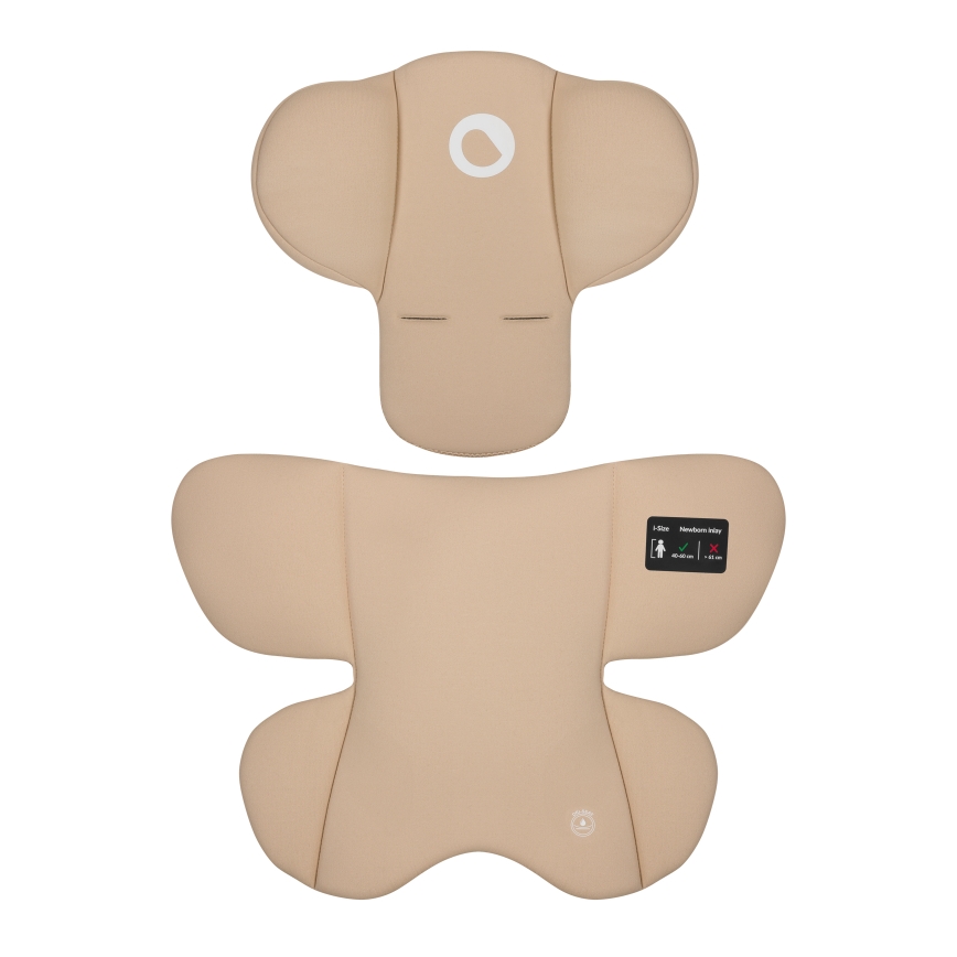 Lionelo - Autostol med base ASTRID SET i-Size 40-87 cm Beige Sand