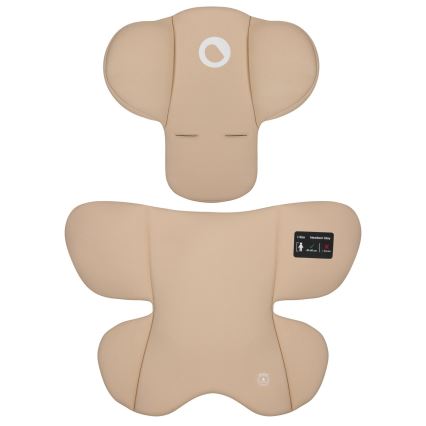 Lionelo - Autostol med base ASTRID SET i-Size 40-87 cm Beige Sand