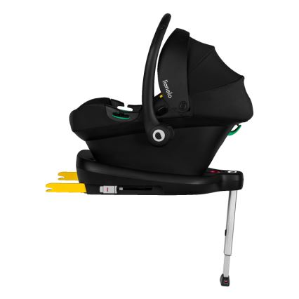Lionelo - Autostol med base ASTRID SET i-Size 40-87 cm Sort/Grå