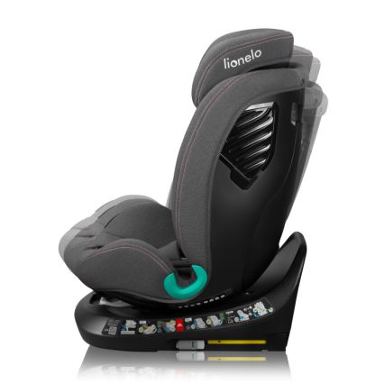 Lionelo - Autostol med drejbar base BASTIAAN ONE i-Size 40-150 cm Pink Rose