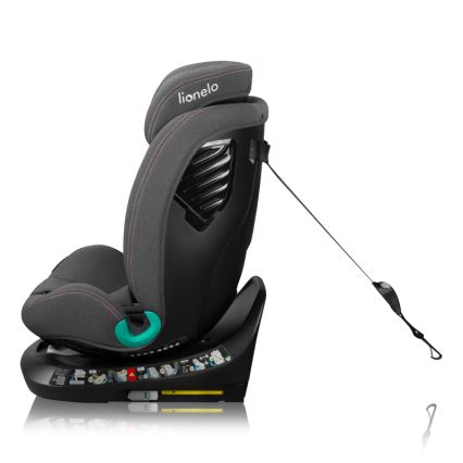 Lionelo - Autostol med drejbar base BASTIAAN ONE i-Size 40-150 cm Pink Rose