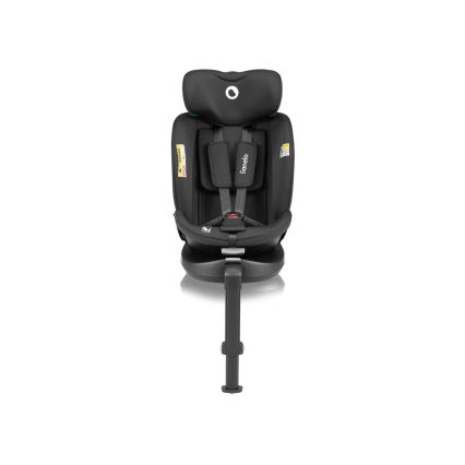 Lionelo - Autostol med base, drejelig NAVY i-Size 40-150 cm sort