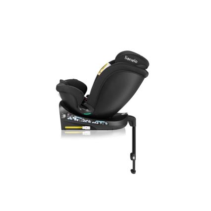 Lionelo - Autostol med base, drejelig NAVY i-Size 40-150 cm sort