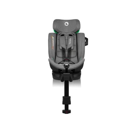 Lionelo - Autostol med base drejeligt HARMONY i-Str. 40-150 cm sort/grå
