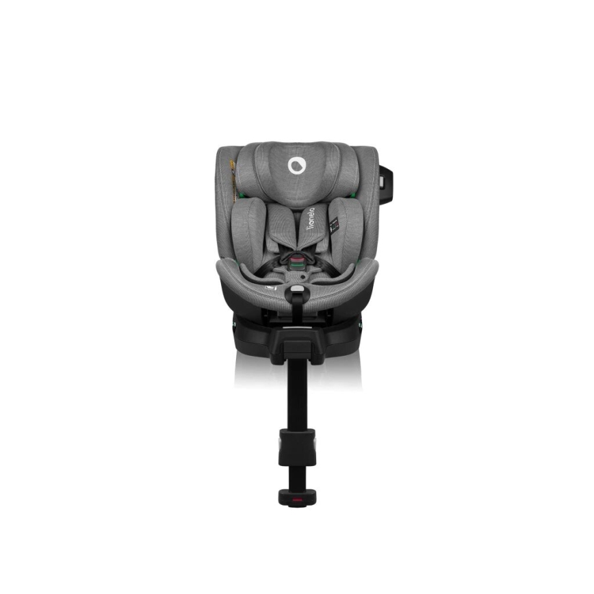 Lionelo - Autostol med base drejeligt HARMONY i-Str. 40-150 cm sort/grå