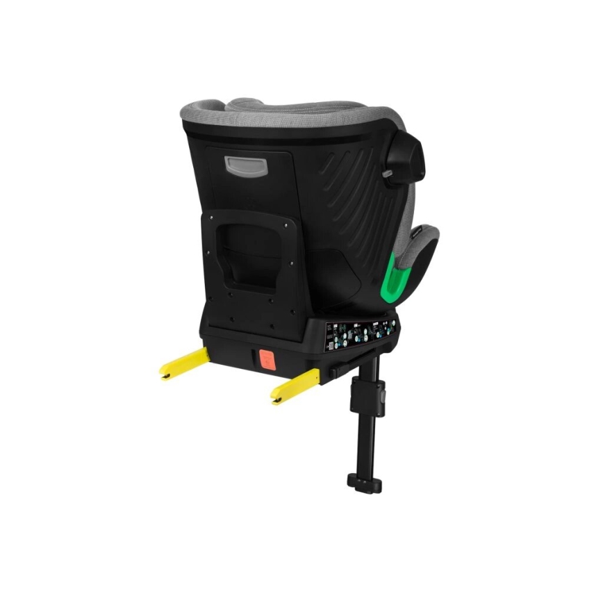 Lionelo - Autostol med base drejeligt HARMONY i-Str. 40-150 cm sort/grå