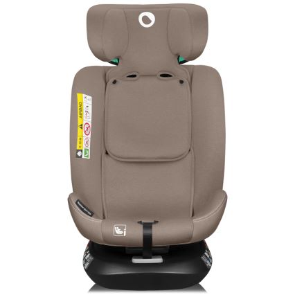 Lionelo - Drejelig autostol med base BASTIAAN ONE i-Size 40-150 cm Beige Sand