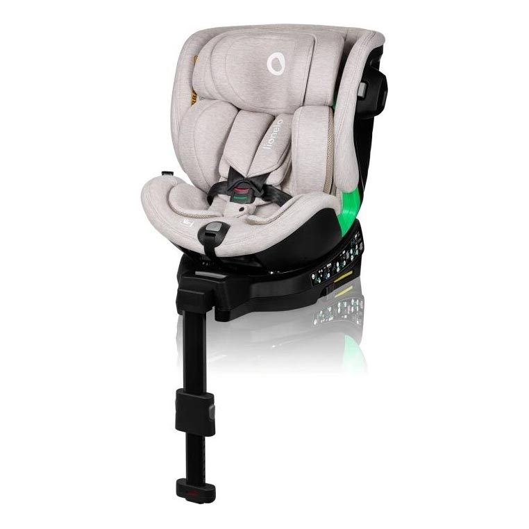 Lionelo - Autostol med base swivel HARMONY i-Str. 40-150 cm beige