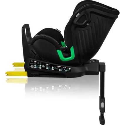 Lionelo - Autostol med base swivel HARMONY i-Str. 40-150 cm sort