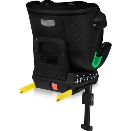 Lionelo - Autostol med base swivel HARMONY i-Str. 40-150 cm sort