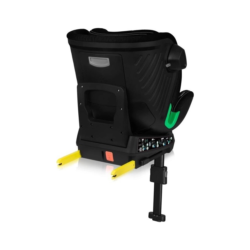 Lionelo - Autostol med base swivel HARMONY i-Str. 40-150 cm sort
