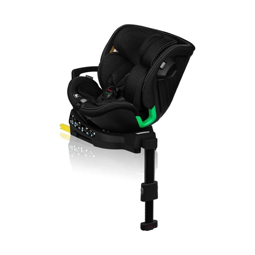 Lionelo - Autostol med base swivel HARMONY i-Str. 40-150 cm sort