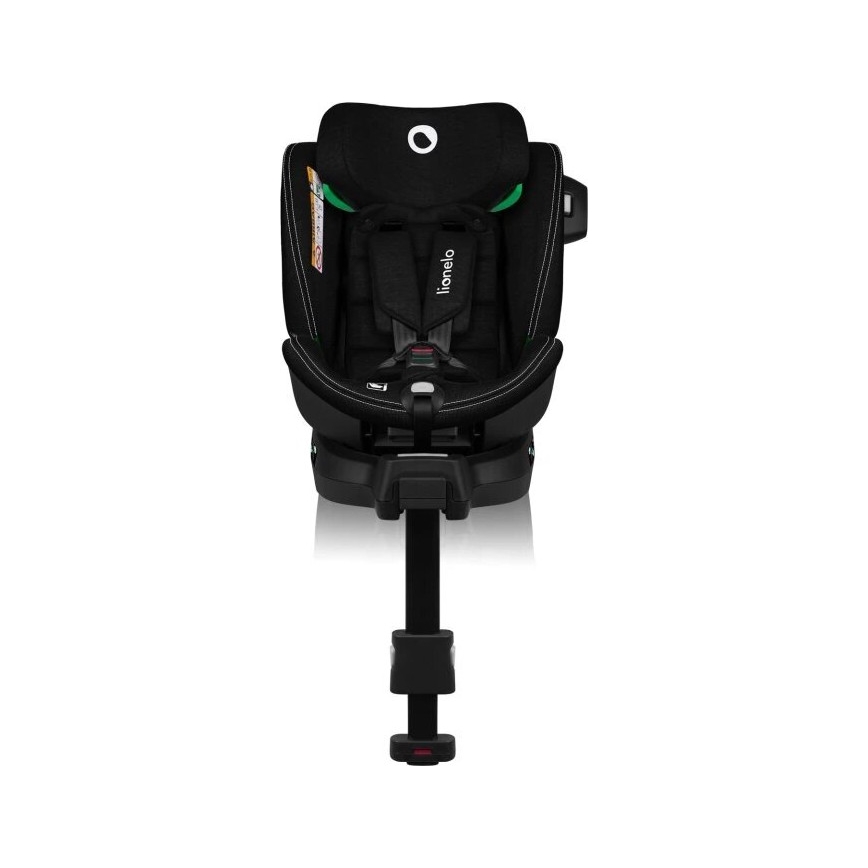 Lionelo - Autostol med base swivel HARMONY i-Str. 40-150 cm sort
