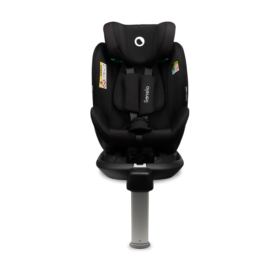 Lionelo - Autostol med drejbar base ANTOON PLUS i-Size 40-105 cm Sort Onyx