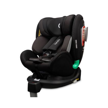 Lionelo - Autostol med drejbar base ANTOON PLUS i-Size 40-105 cm Sort Onyx