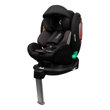 Lionelo - Autostol med drejbar base ANTOON PLUS i-Size 40-105 cm Sort Onyx