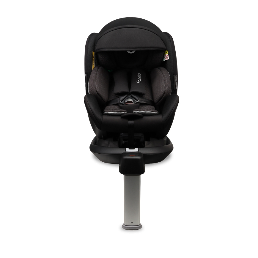 Lionelo - Drejbar autostol med base ANTOON PLUS i-Size 40-105 cm Black Onyx