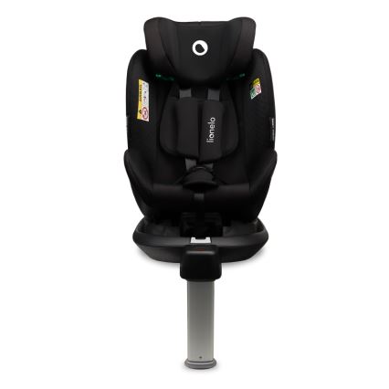 Lionelo - Drejbar autostol med base ANTOON PLUS i-Size 40-105 cm Black Onyx