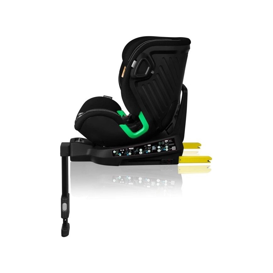 Lionelo - Autostol med drejbar base HARMONY i-Size 40-150 cm sort