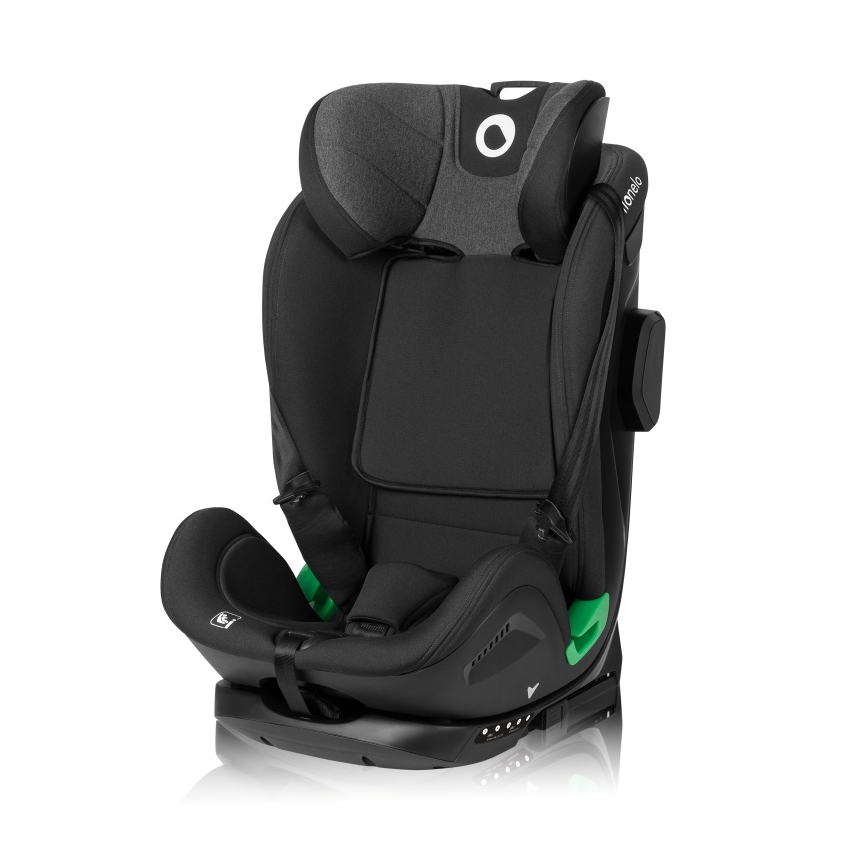 Lionelo - Autostol med drejbar base HARPER i-Size 76-150 cm Sort Carbon
