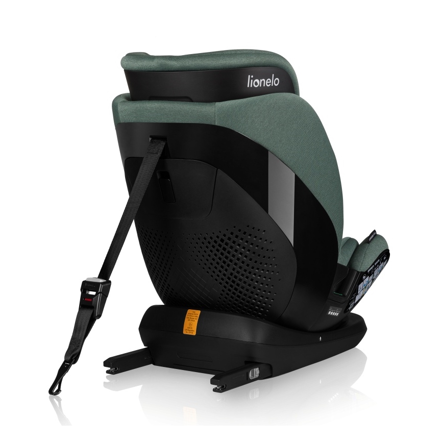Lionelo - Autostol med drejbar base LAVENDER i-Size 76-150 cm Green Pistachio