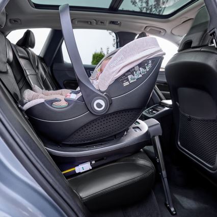 Lionelo - Autostol med drejbar base MOXIE SET i-Size 40-87 cm Pink Mauve