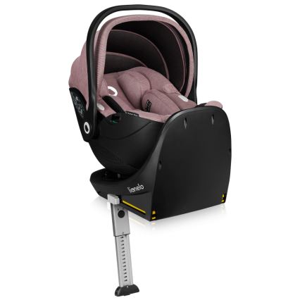 Lionelo - Autostol med drejbar base MOXIE SET i-Size 40-87 cm Pink Mauve
